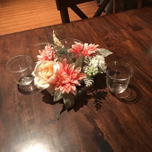 4 piece candle/ flower display